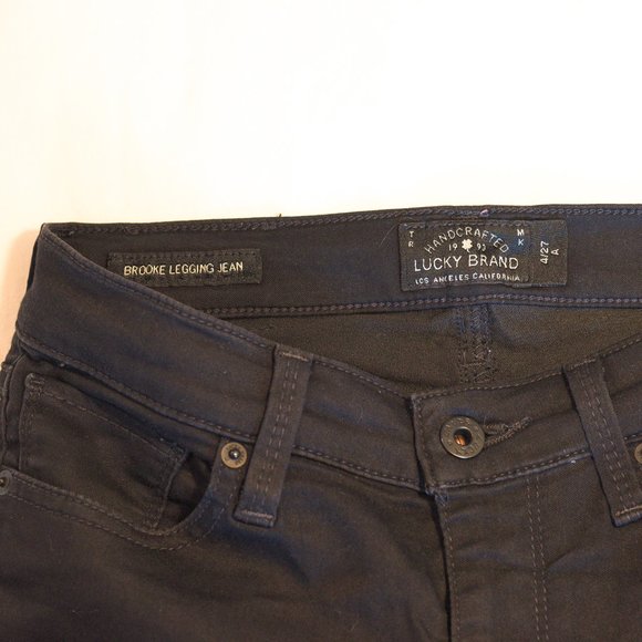 LUCKY BRAND Black Brooke Legging Jean, Size 27 - Picture 5 of 8